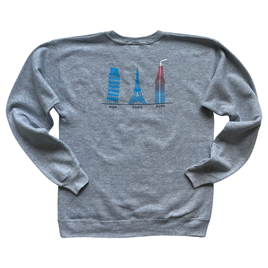 Pisa, Paris, Pops Sweatshirt